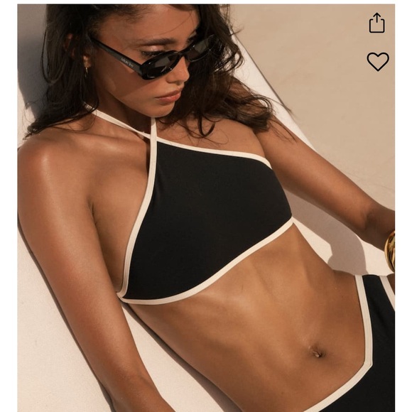 NWT WeWoreWhat High Neck Halter Bikini Top - Picture 4 of 7